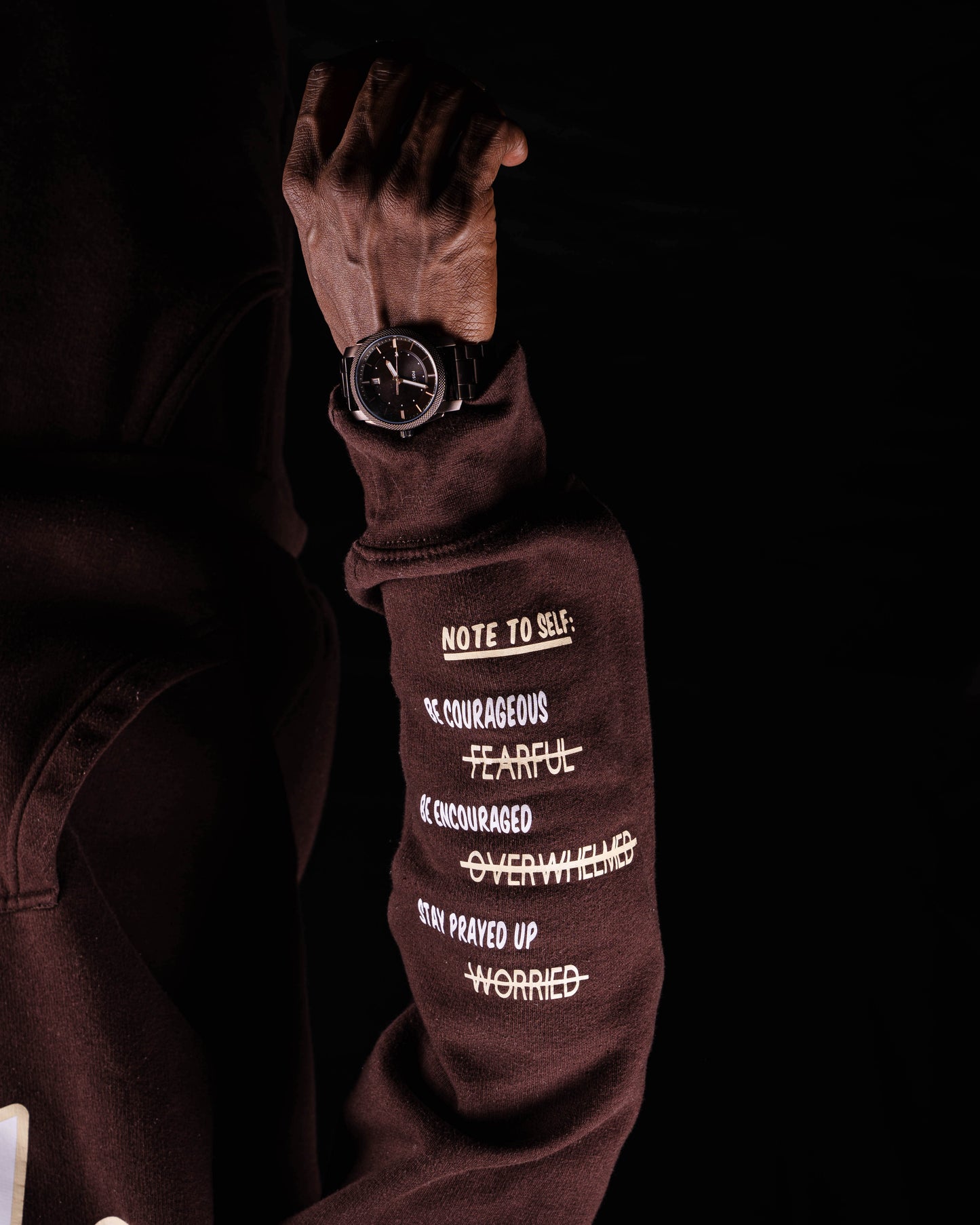 So Anxious Collection-Brown Joggers Set (Men's Size)