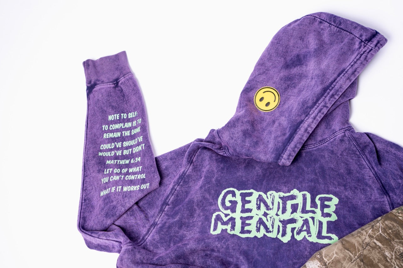 Don't Worry Purple Glow Hoodie