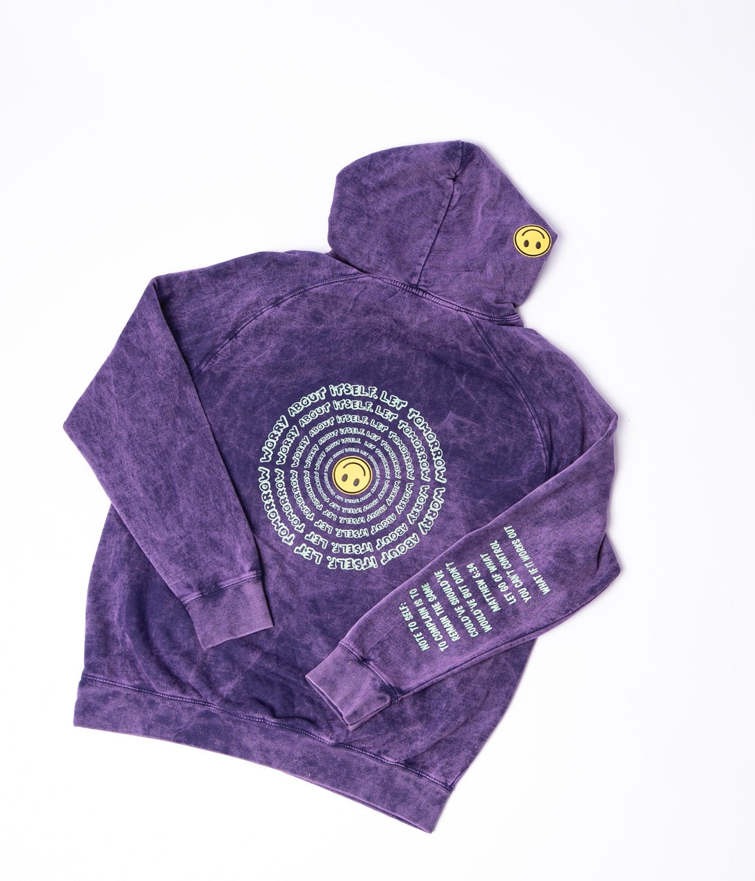 Don't Worry Purple Glow Hoodie